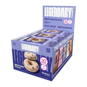 Legendary Blueberry Protein Mini Donuts 2.5oz 12ct